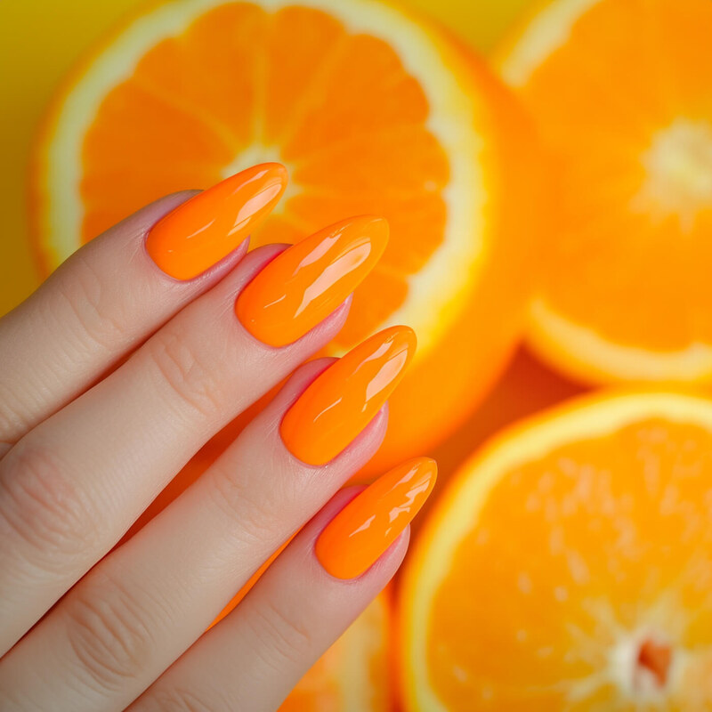 ENII NAILS Gel lak Ceramic 115 Orange - gelový lak bez HEMA, 10 ml