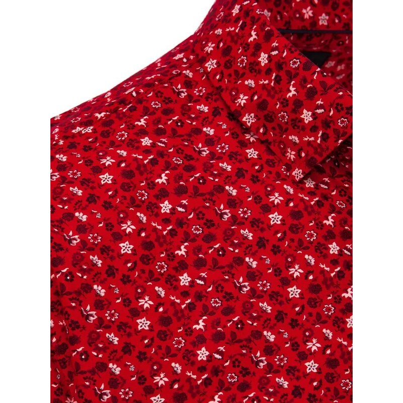 Buďchlap Červená košile s nádherným vzorem