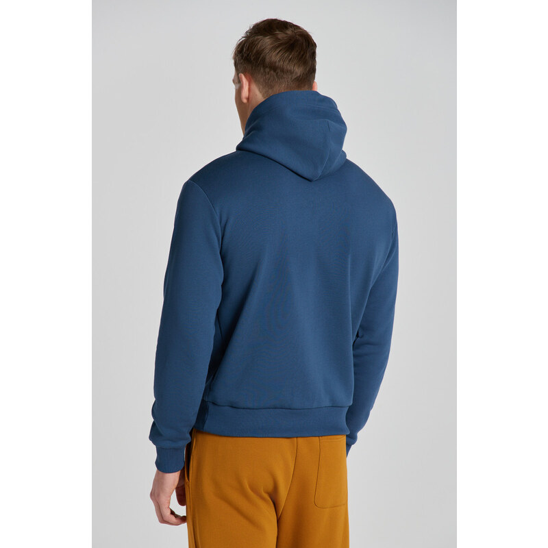 MIKINA GANT REG TONAL SHIELD HOODIE modrá XS