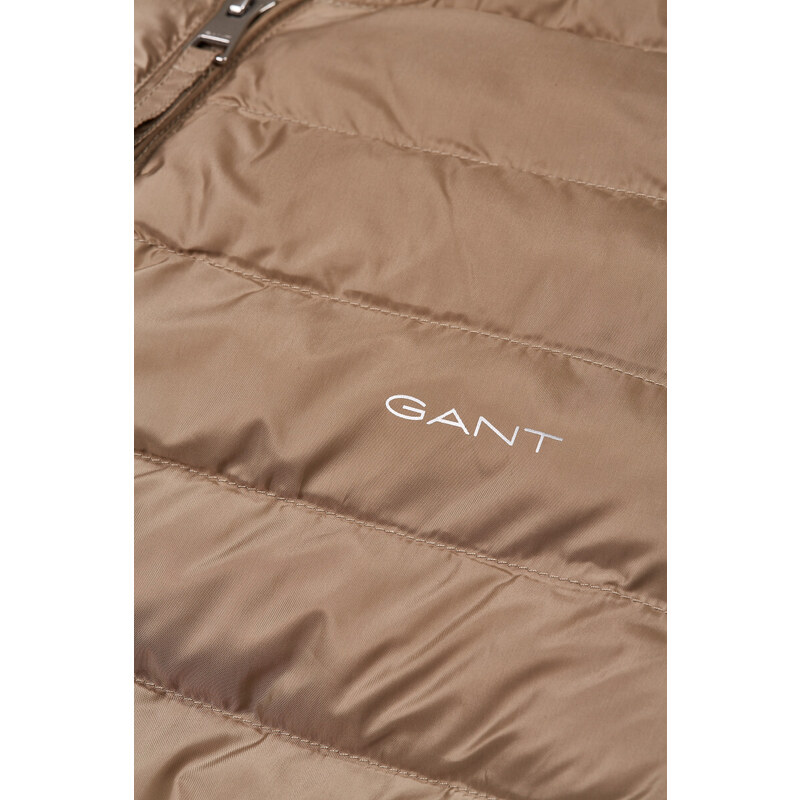 BUNDA GANT LIGHT PADDED BOMBER JACKET hnědá XS