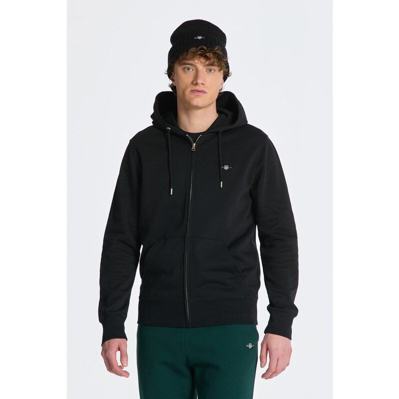 MIKINA GANT REG SHIELD FULL ZIP HOODIE černá XS