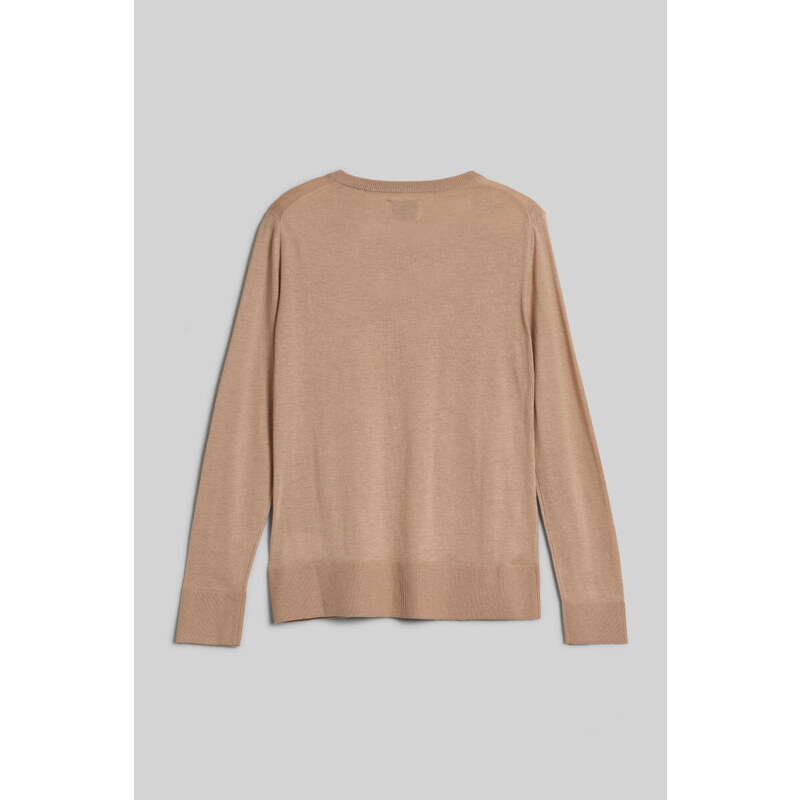 SVETR GANT FINE KNIT V-NECK žlutá XXS