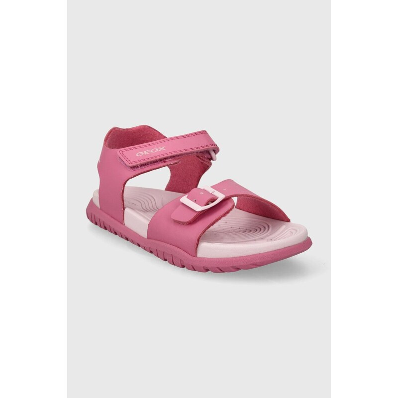 Dětské sandály Geox SANDAL FUSBETTO růžová barva