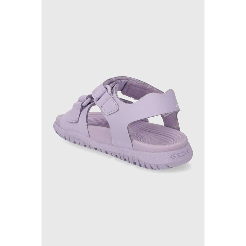 Dětské sandály Geox SANDAL FUSBETTO fialová barva