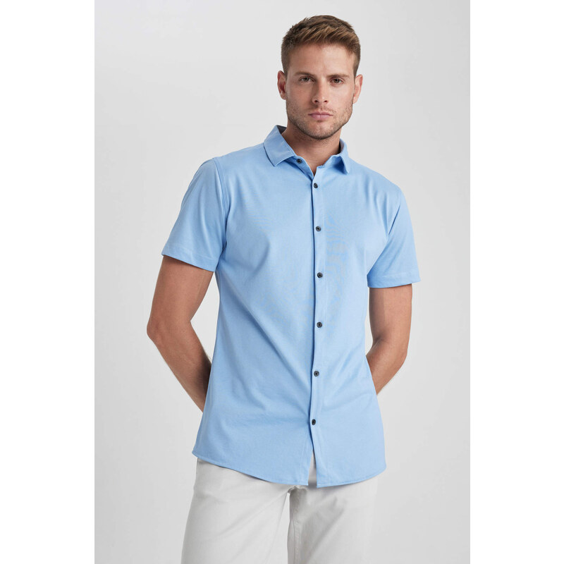 DEFACTO Slim Fit Short Sleeve Shirt