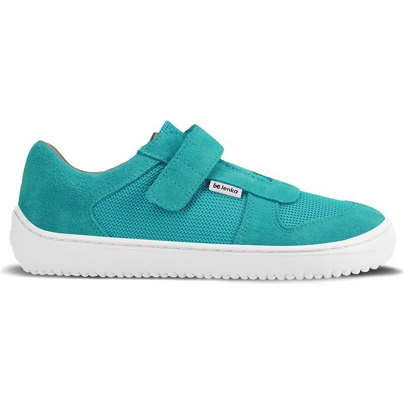 Dětské barefoot tenisky Be Lenka Joy - Turquoise & White