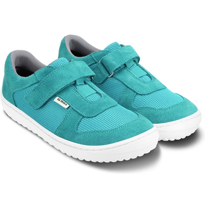 Dětské barefoot tenisky Be Lenka Joy - Turquoise & White