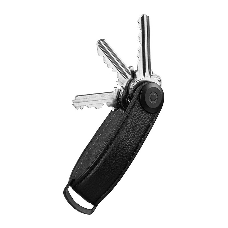 Orbitkey Pebbled Leather Key Organiser Caviar