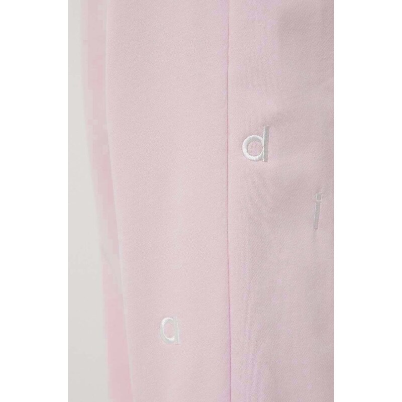 Tepláky adidas růžová barva, s aplikací, IS4297