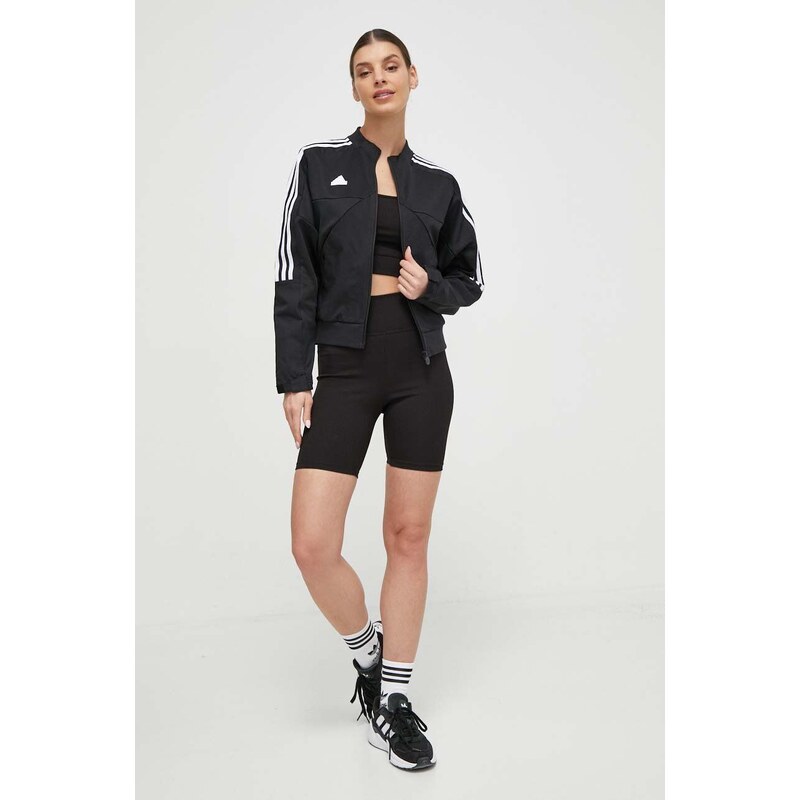 Halenka adidas TIRO dámská, černá barva, přechodná, IP1695