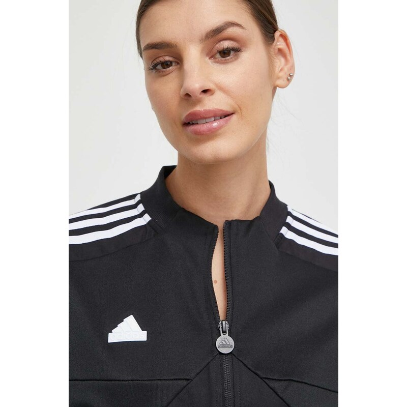 Halenka adidas TIRO dámská, černá barva, přechodná, IP1695