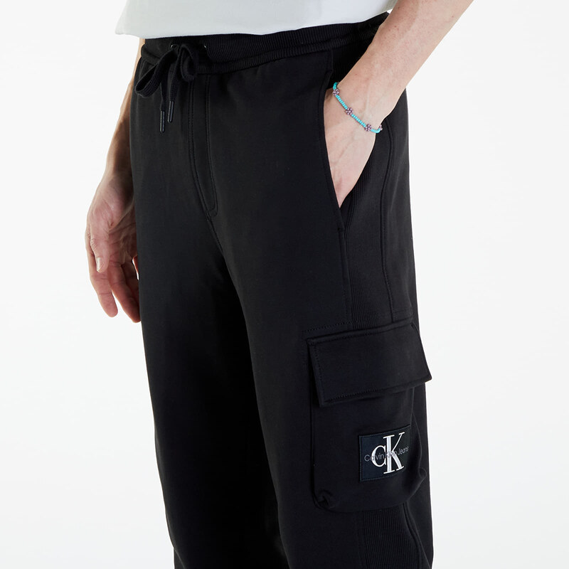 Pánské tepláky Calvin Klein Jeans Badge Pant CK Black