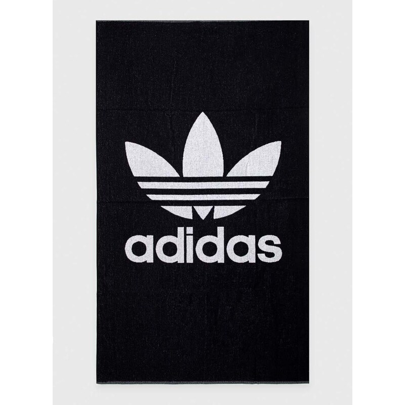Bavlněný ručník adidas Originals černá barva, IT7108