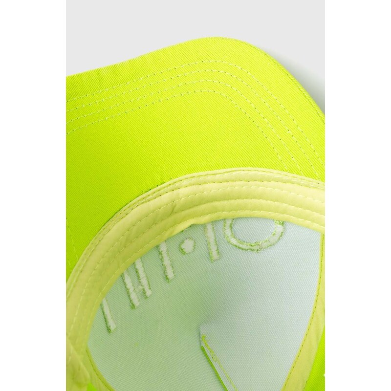 Bavlněná baseballová čepice Liu Jo zelená barva, s aplikací