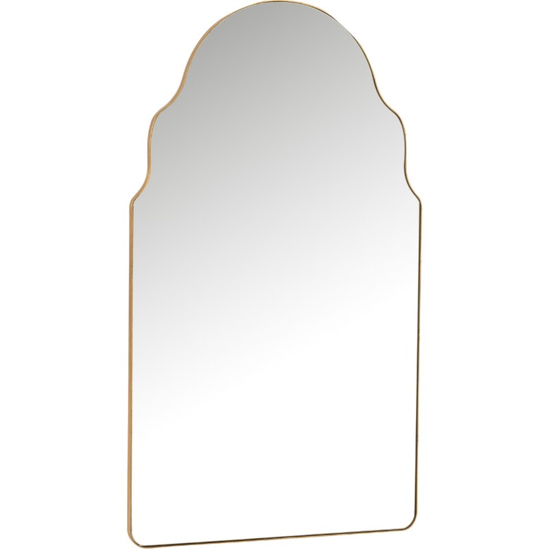 Zlaté závěsné zrcadlo J-line Kanny 59,5 x 103,5 cm