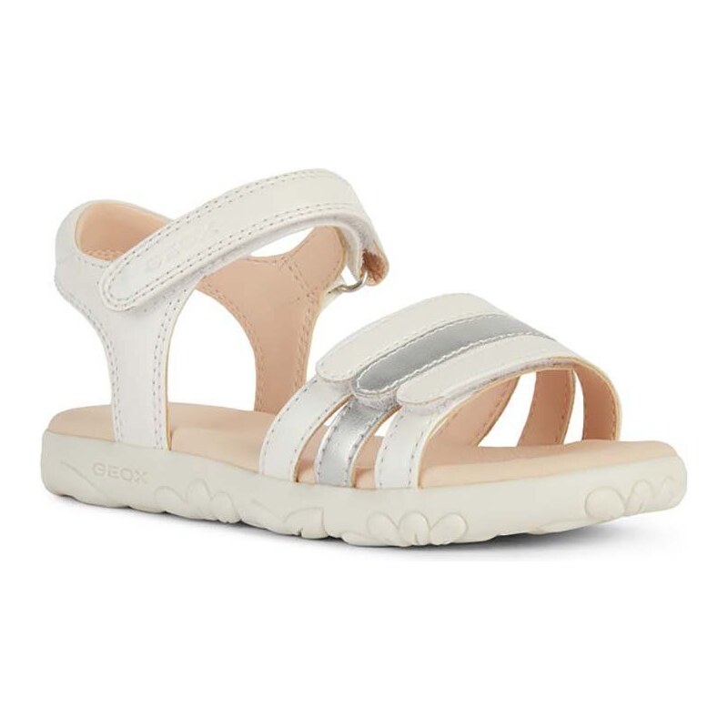 Dětské sandály Geox SANDAL HAITI bílá barva