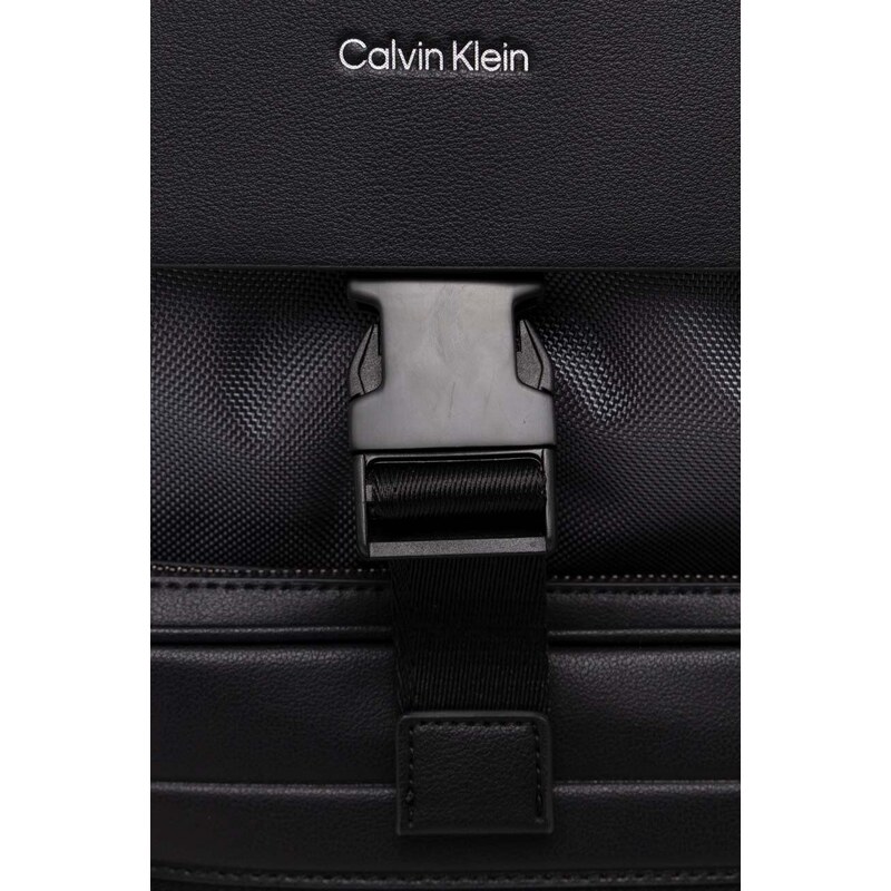 Batoh Calvin Klein pánský, šedá barva, velký, hladký