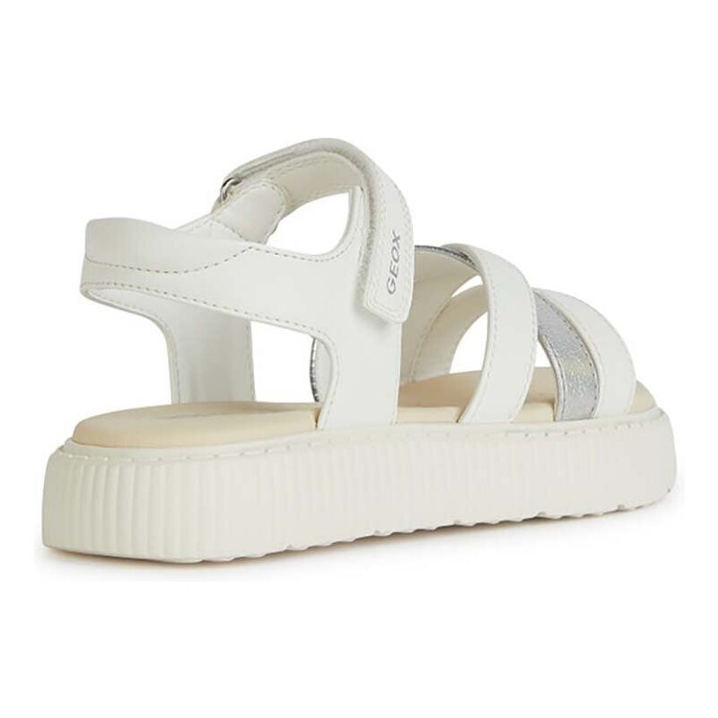 Dětské sandály Geox bílá barva
