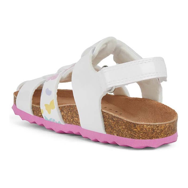Dětské sandály Geox SANDAL CHALKI bílá barva
