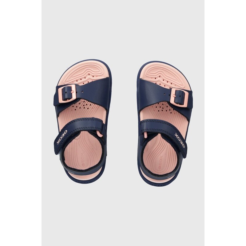 Dětské sandály Geox SANDAL FUSBETTO tmavomodrá barva