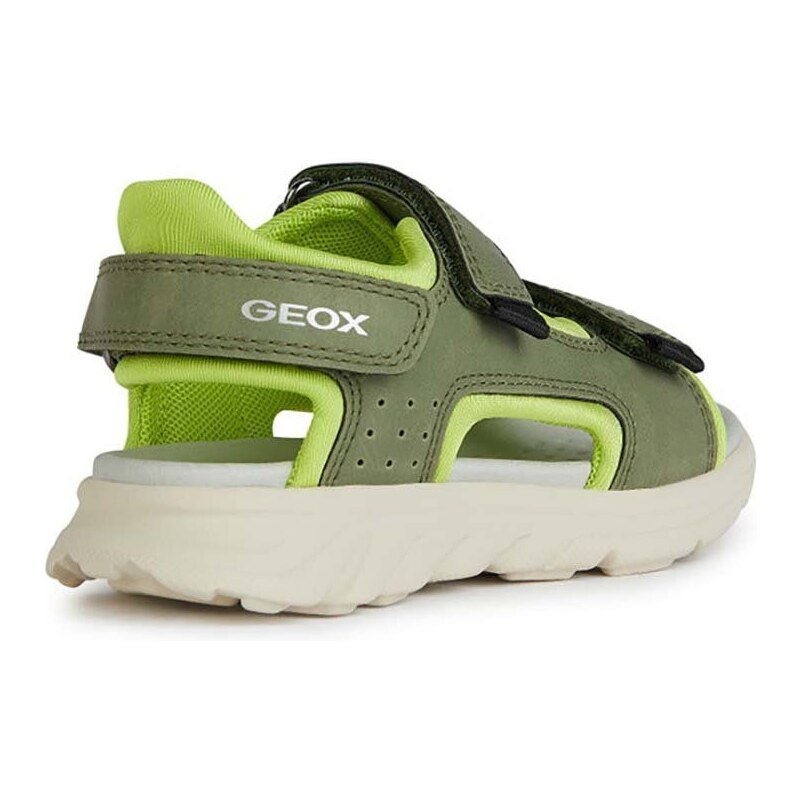 Dětské sandály Geox SANDAL AIRADYUM zelená barva