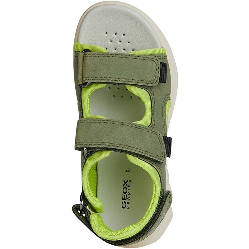 Dětské sandály Geox SANDAL AIRADYUM zelená barva