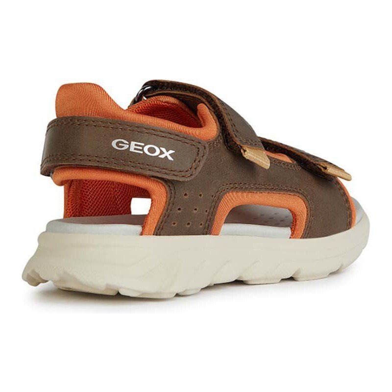 Dětské sandály Geox SANDAL AIRADYUM hnědá barva