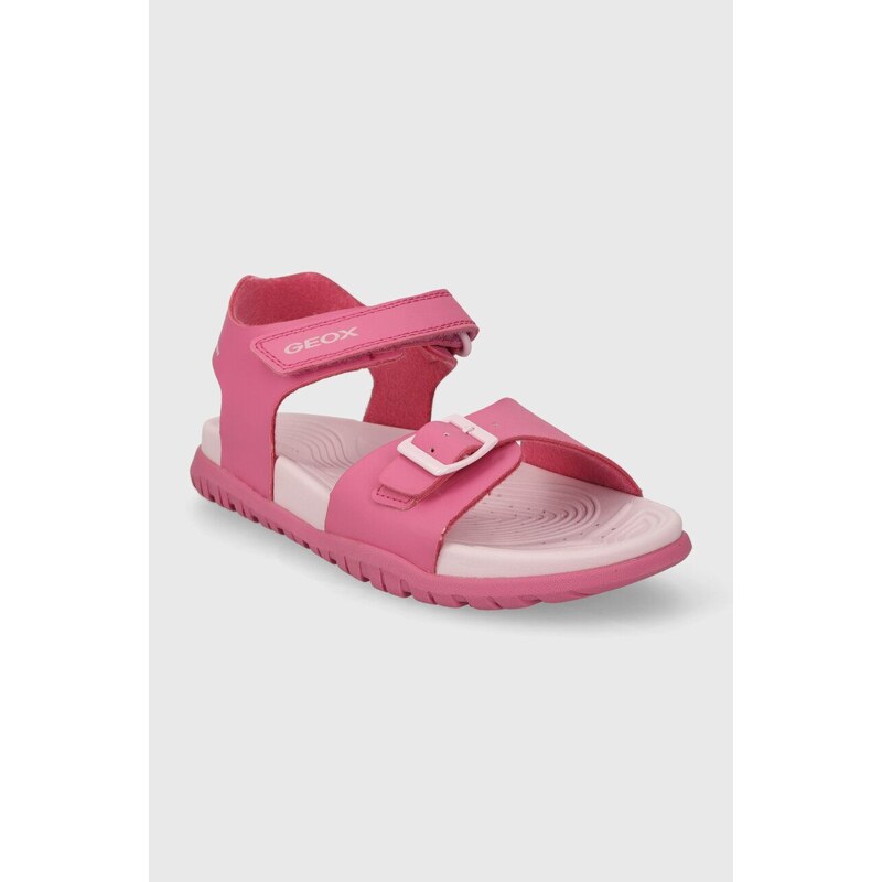 Sandály Geox SANDAL FUSBETTO růžová barva