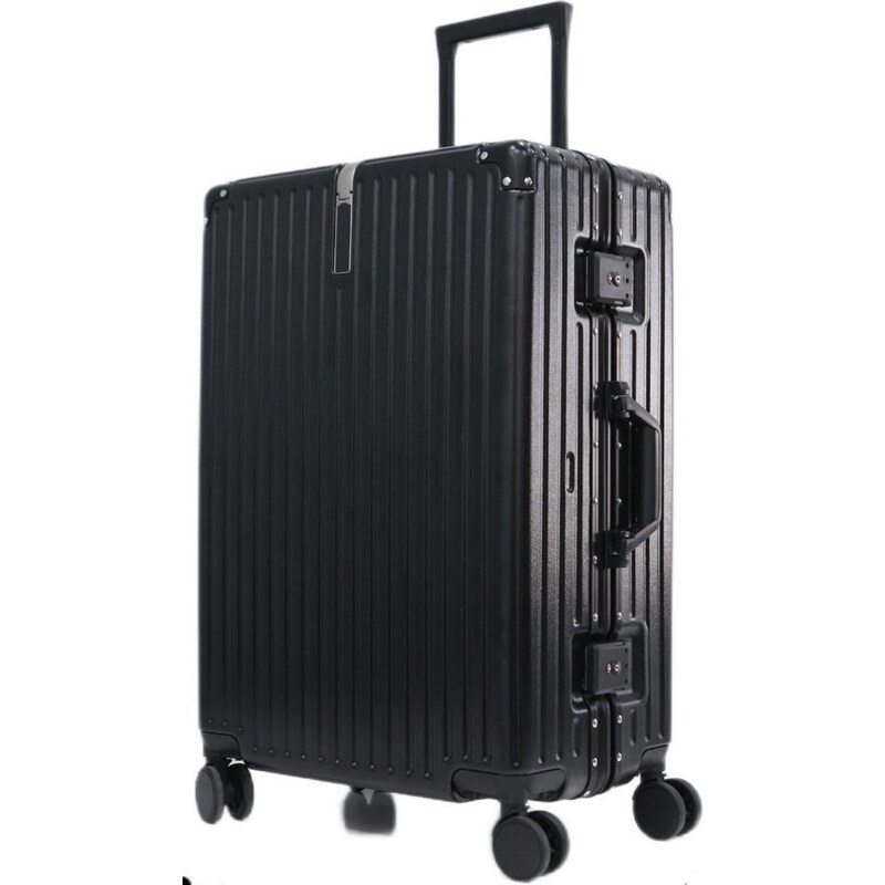 TRAVELEO Střední kufr Alumin Frame 65cm Black