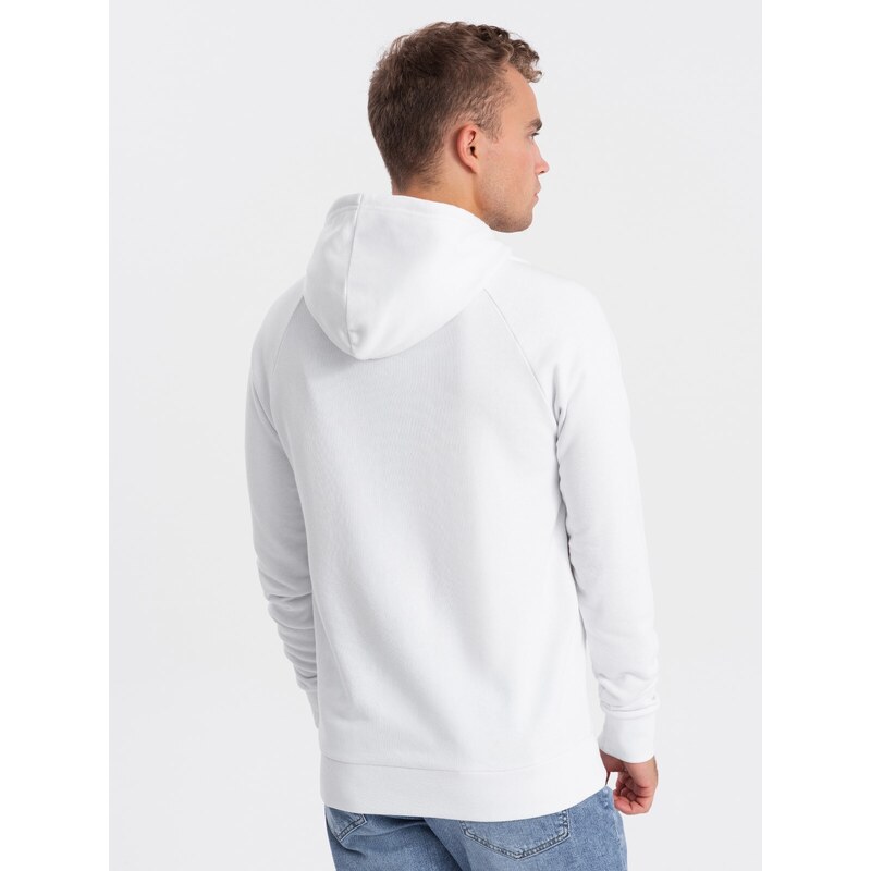 Ombre Men's printed HOODIE sweatshirt - white
