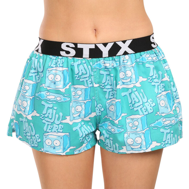Dámské trenky Styx art sportovní guma ledové kostky (T1657) 89803467