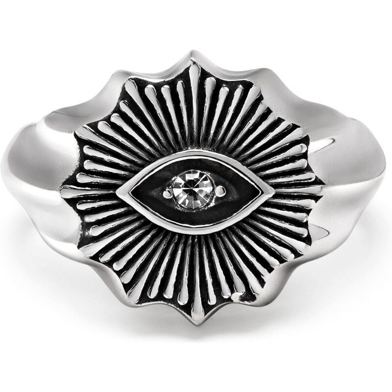 STYLOVÝ PÁNSKÝ PRSTEN NIALAYA VINTAGE EVIL EYE