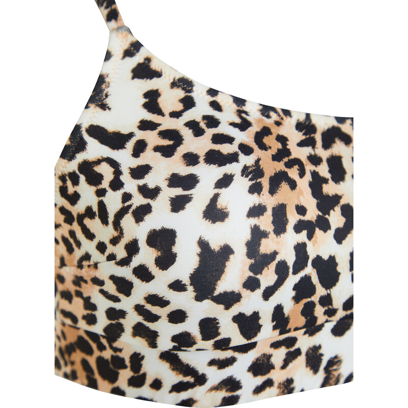 Trendyol Animal Pattern Bralette Bikini Top
