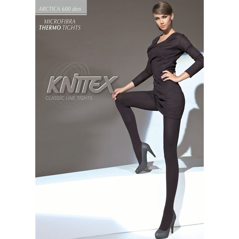 KNITTEX ČERNÉ DÁMSKÉ TERMO SILONKY ARCTICA THERMO TIGHTS 600 DEN Černá