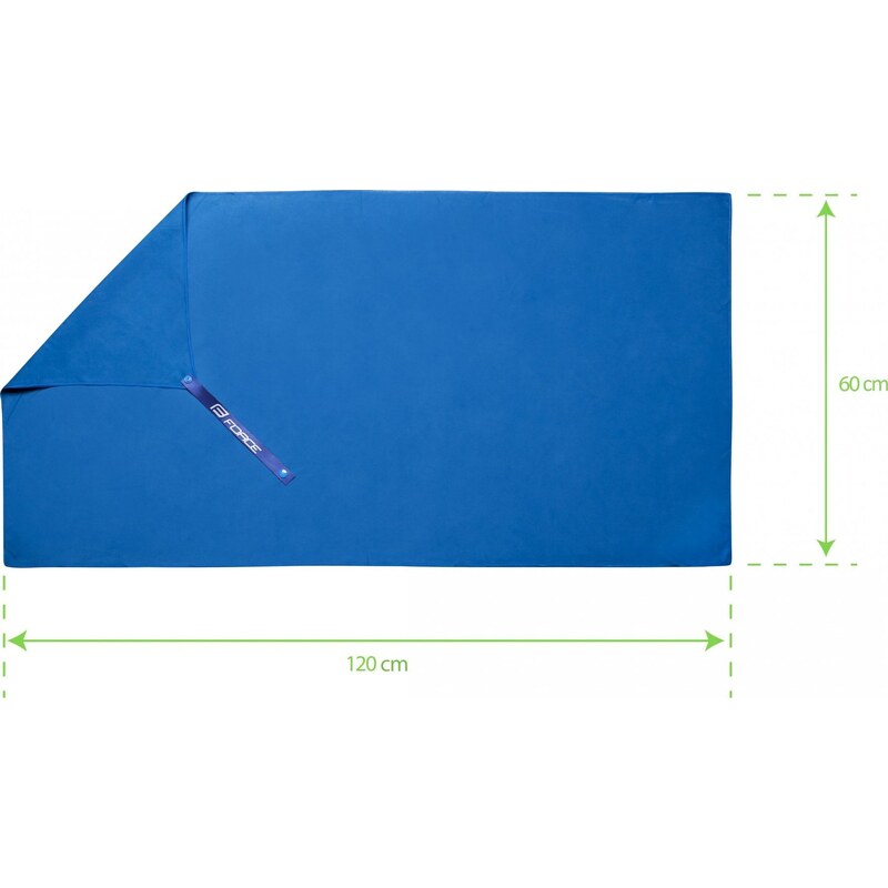 ručník FORCE cestovní 60 x 120 cm, modrý
