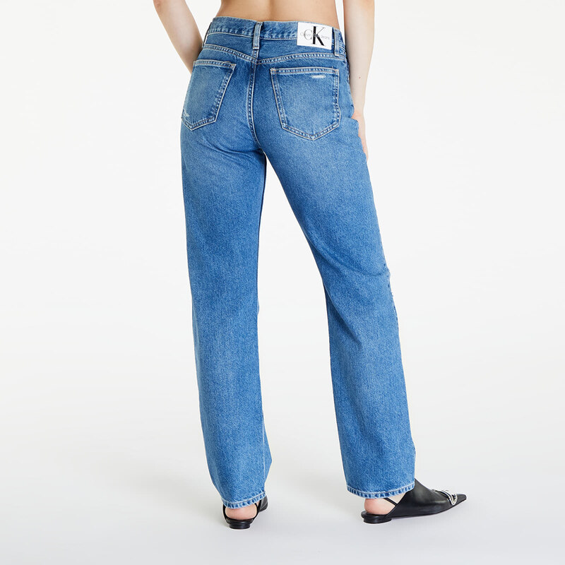 Dámské džíny Calvin Klein Jeans Low Rise Straight Jeans Denim Medium