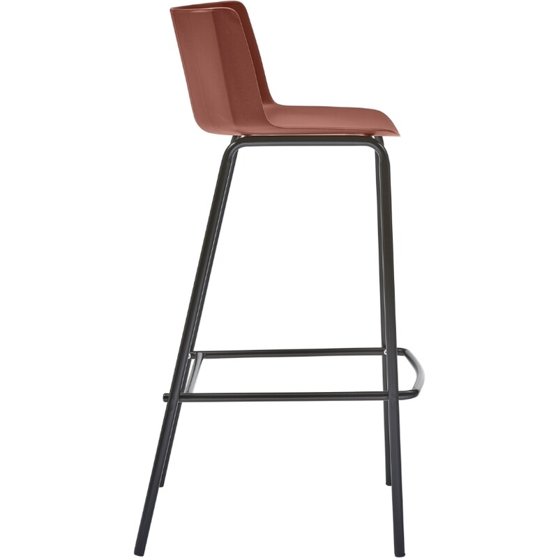 Hoorns Červená plastová zahradní barová židle Chas 74 cm