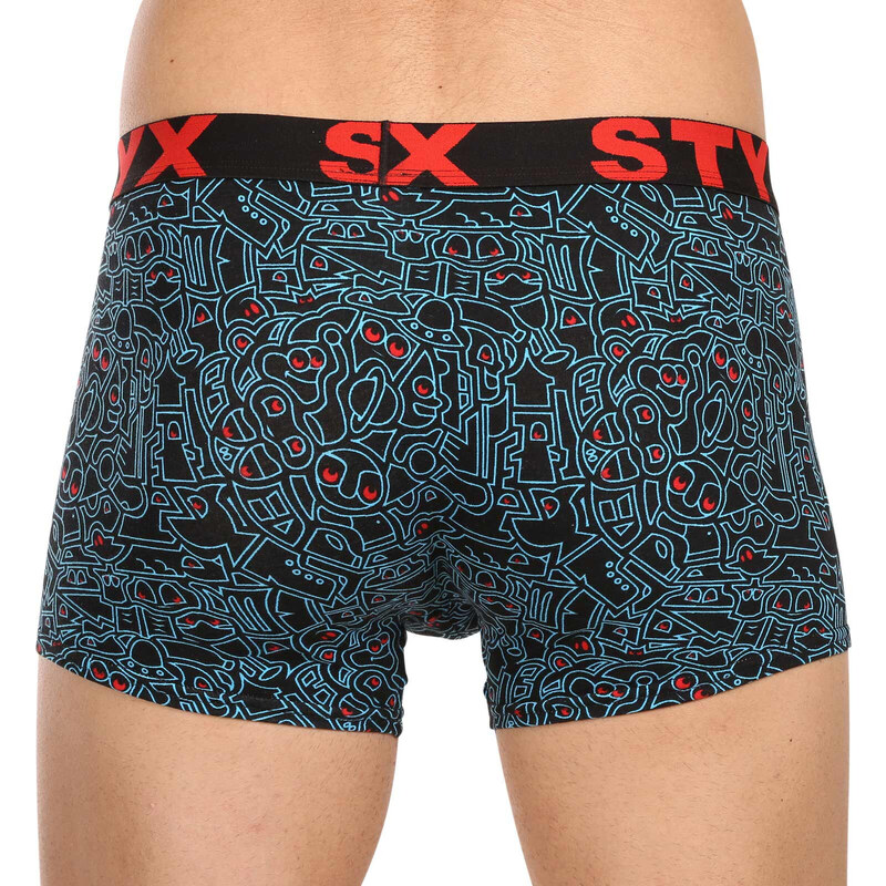 3PACK pánské boxerky Styx art sportovní guma vícebarevné (3G12612)