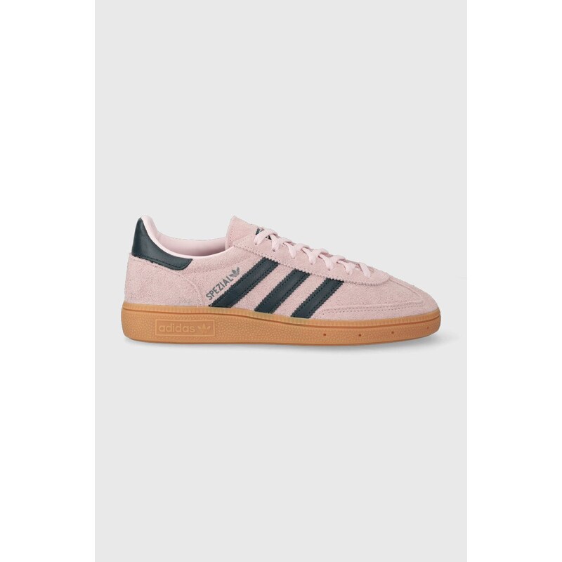 Semišové sneakers boty adidas Originals HANDBALL SPEZIAL růžová barva