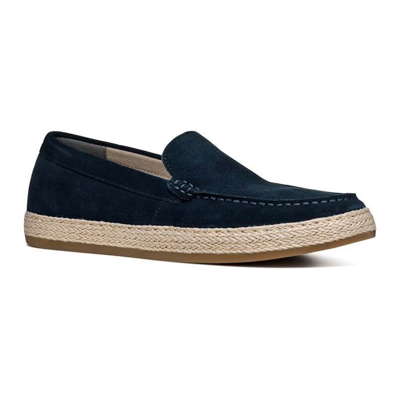 Semišové espadrilky Geox U PANTELLERIA tmavomodrá barva, U45DWB 00022 C4002