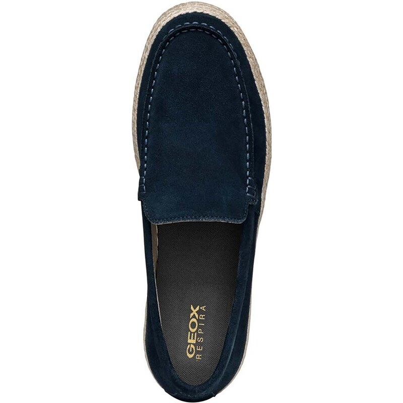 Semišové espadrilky Geox U PANTELLERIA tmavomodrá barva, U45DWB 00022 C4002