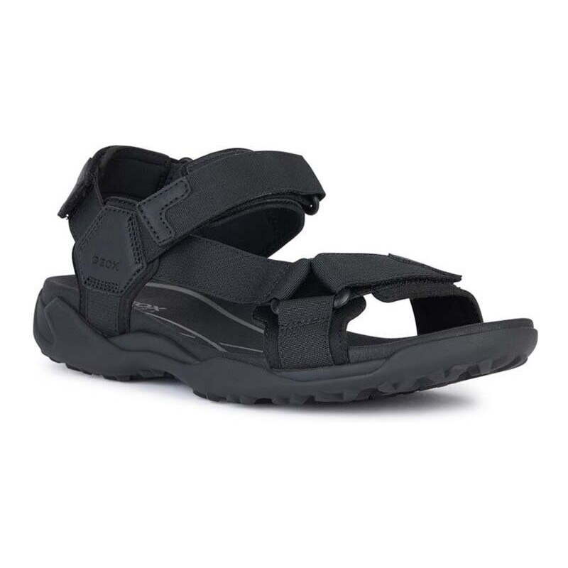 Sandály Geox U TERRENO + GRIP pánské, černá barva, U4550A 00011 C9999