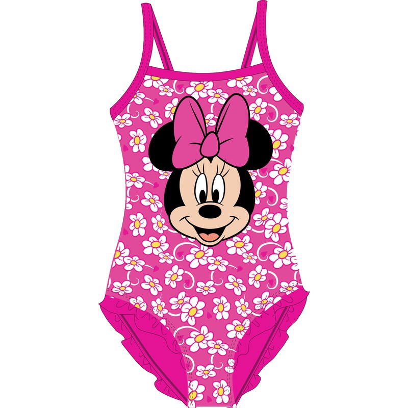 Minnie Mouse - licence Dívčí plavky - Minnie Mouse 5244B591, fialovorůžová