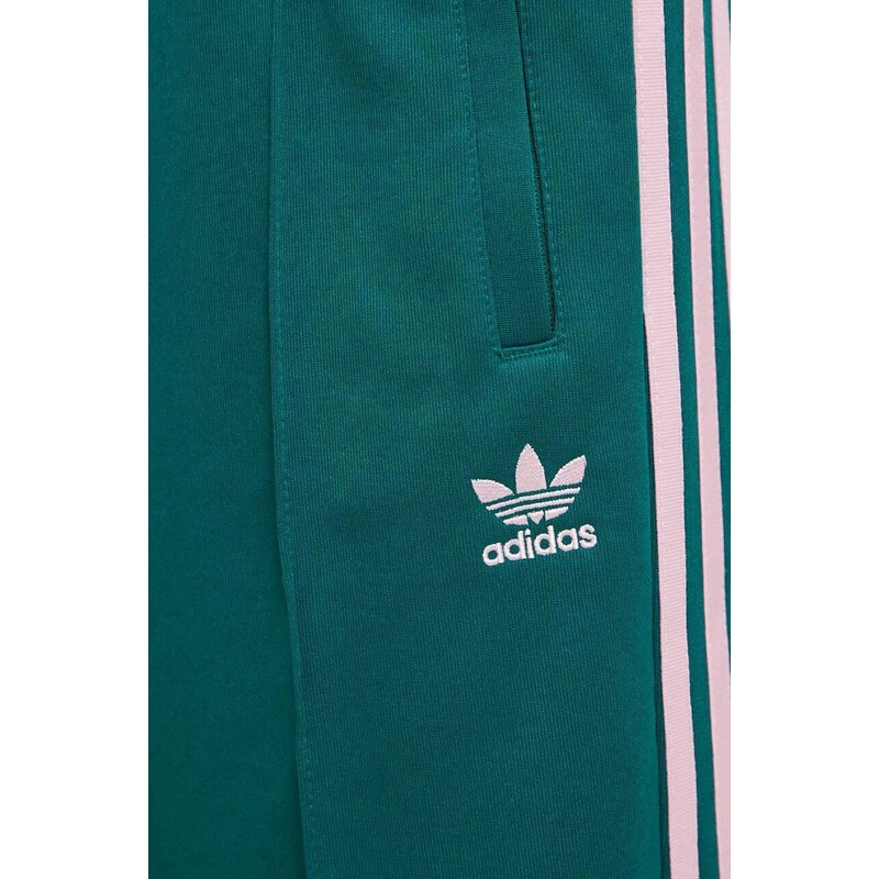 Tepláky adidas Originals zelená barva, s aplikací, IM9818