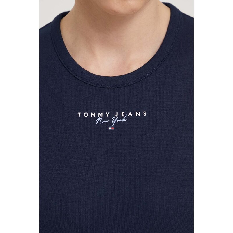 Šaty Tommy Jeans tmavomodrá barva, mini