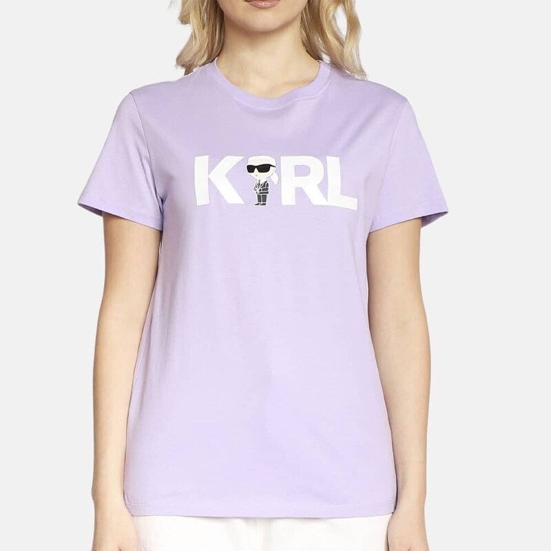 Dámské fialové triko Karl Lagerfeld 55705