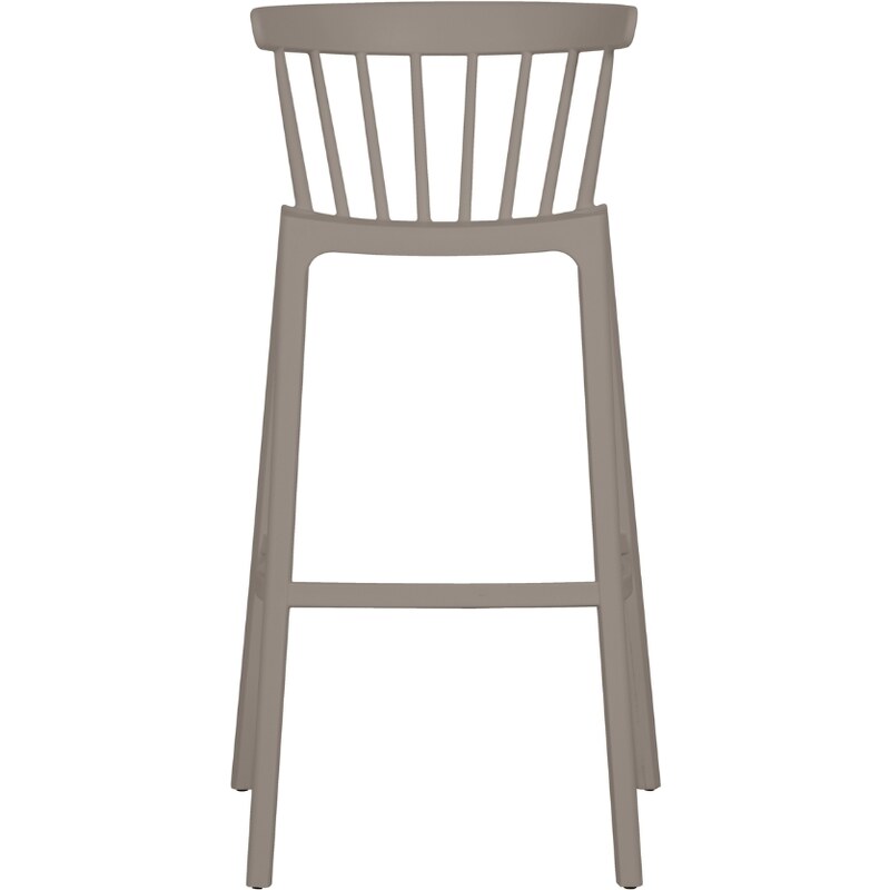 Hoorns Béžová plastová zahradní barová židle Marbel 77 cm