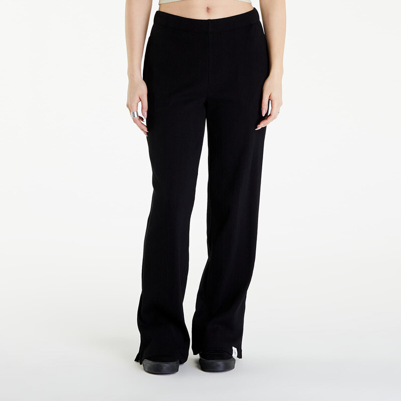 Dámské tepláky Calvin Klein Jeans Variegated Rib Woven Pants Black