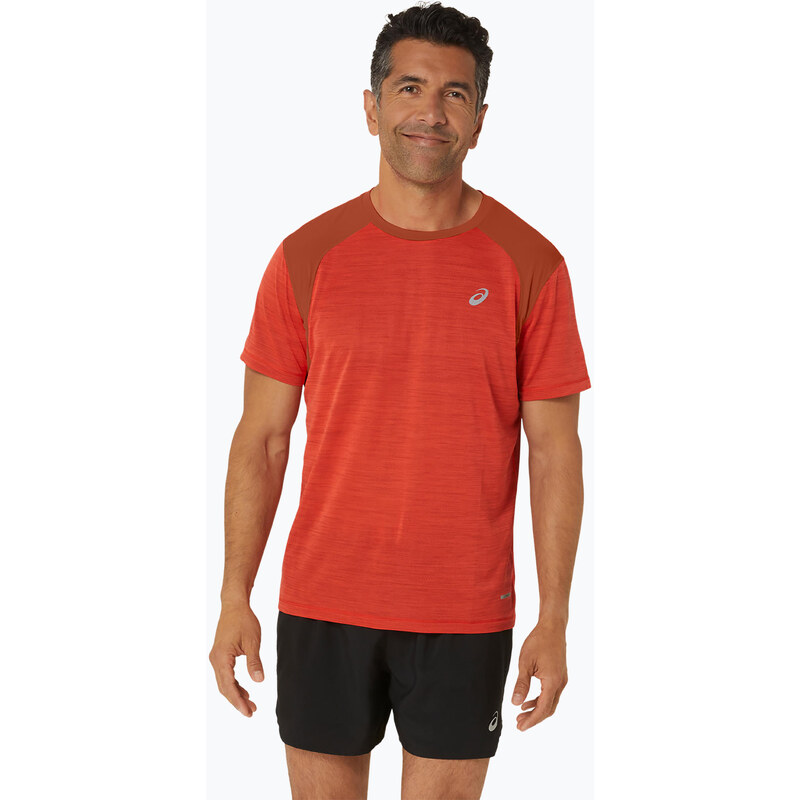 Pánské běžecké tričko ASICS Road true red/spice latte