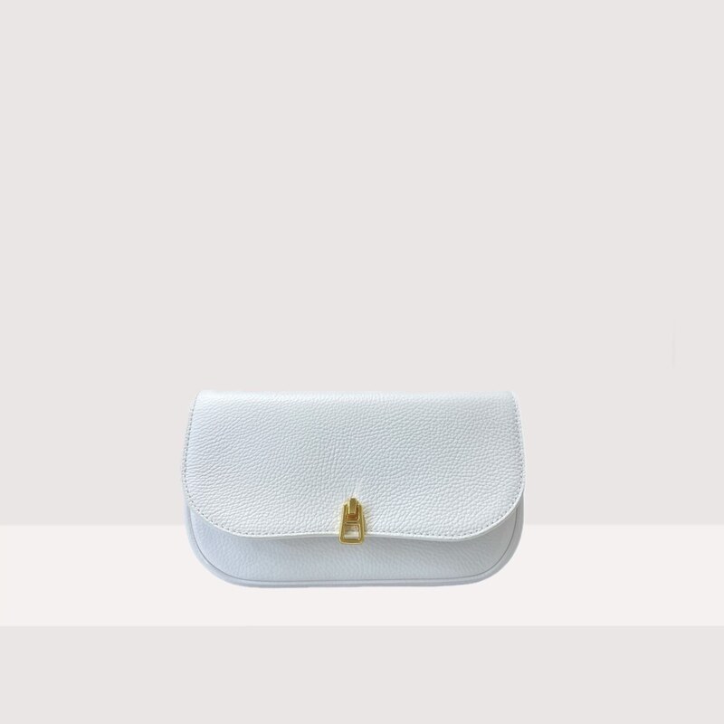Sac Bandoulière Mini COCCINELLE Magie En Cuir Grainé - Warm Taupe, Idéal Quotidien